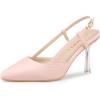 imageAllegra K Womens Slingback Heels Pointy Toe Stiletto Heel Sandal PumpsMisty Pink