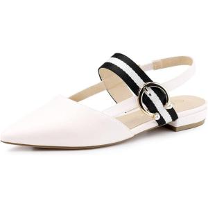 imageAllegra K Womens Pointed Toe Slingback Flat MulesBeige