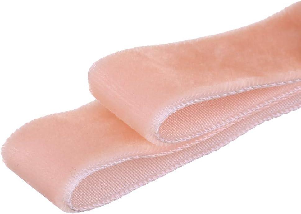 imageAllegra K Flat Velvet Shoelaces 06 Inches Wide Ribbon Shoe Laces Strings for Sneakers Shoes BootsLight Coral Color