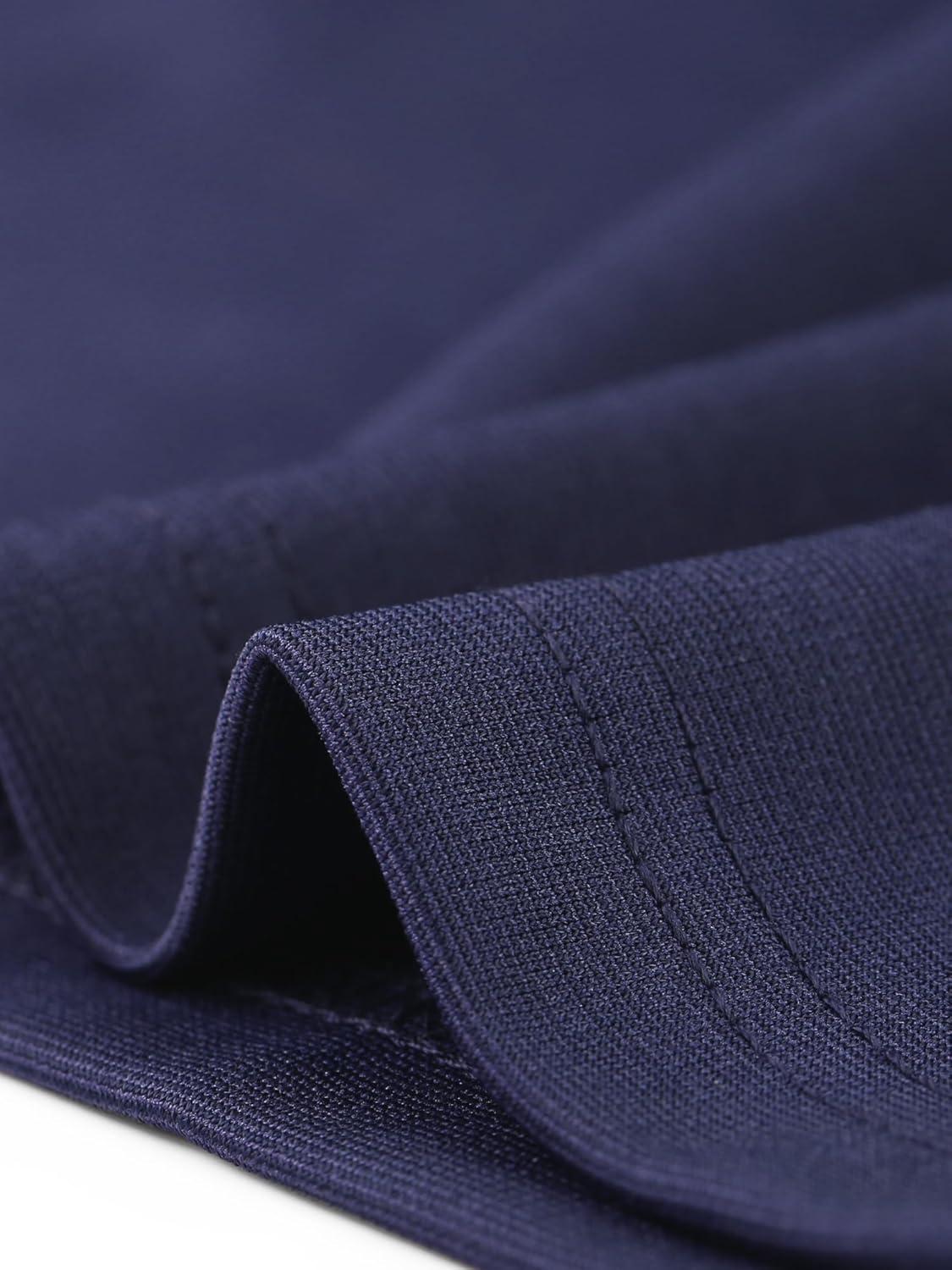 imageAllegra K Vintage Sheath Dress for Womens Flat Collar Bodycon 1950s Business Office Pencil DressesDark Blue