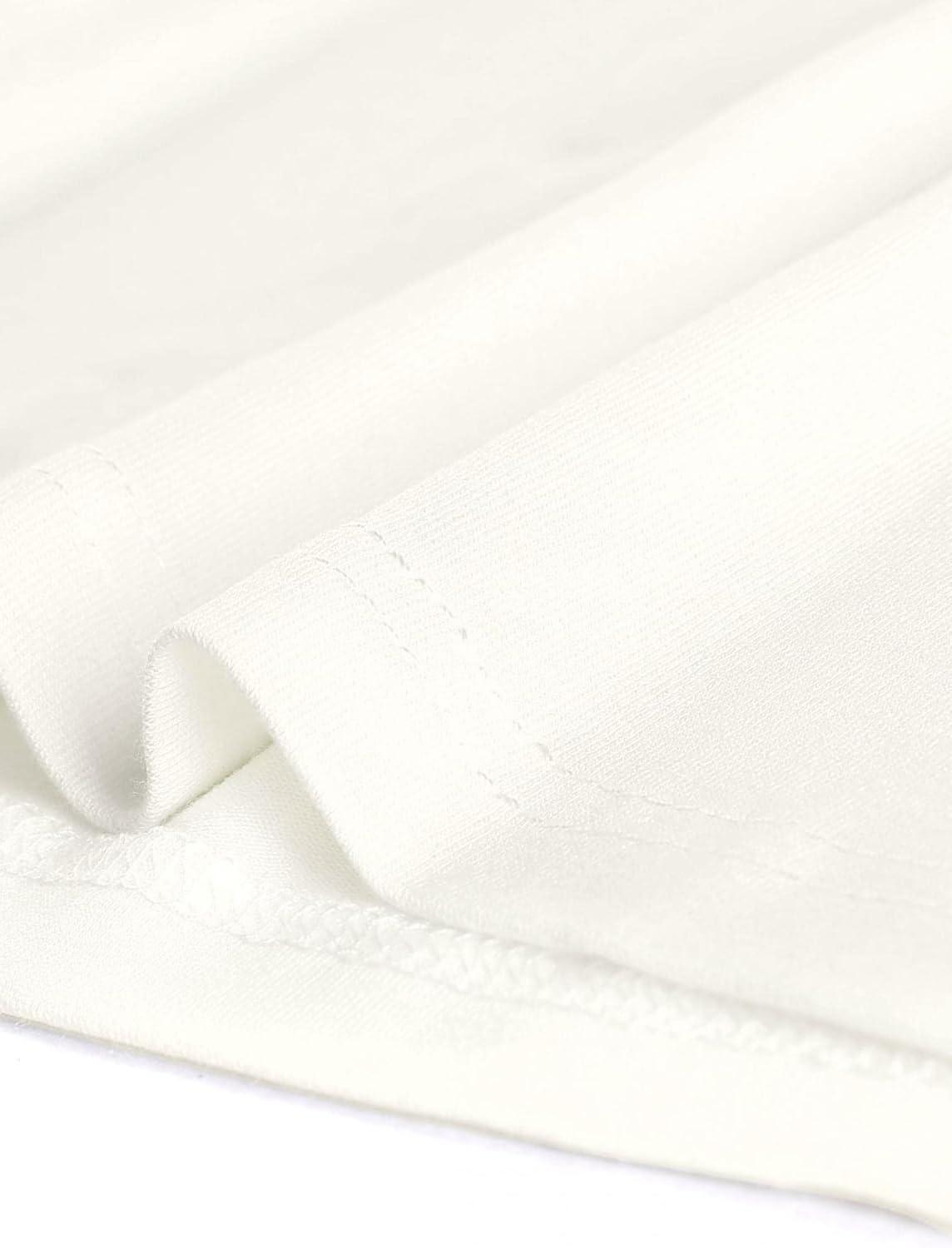 imageAllegra K Womens Half Sleeves Scoop Neck Fitted Layering Top Soft TShirtBeige