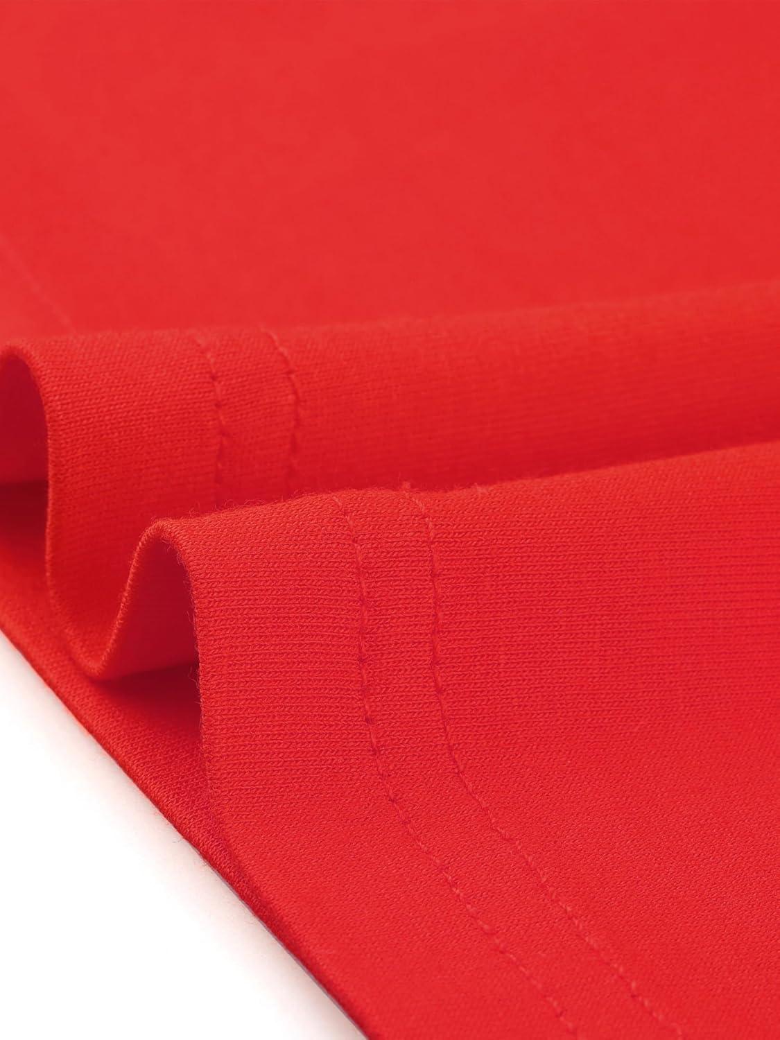 imageAllegra K Womens Half Sleeves Scoop Neck Fitted Layering Top Soft TShirtDeep Red