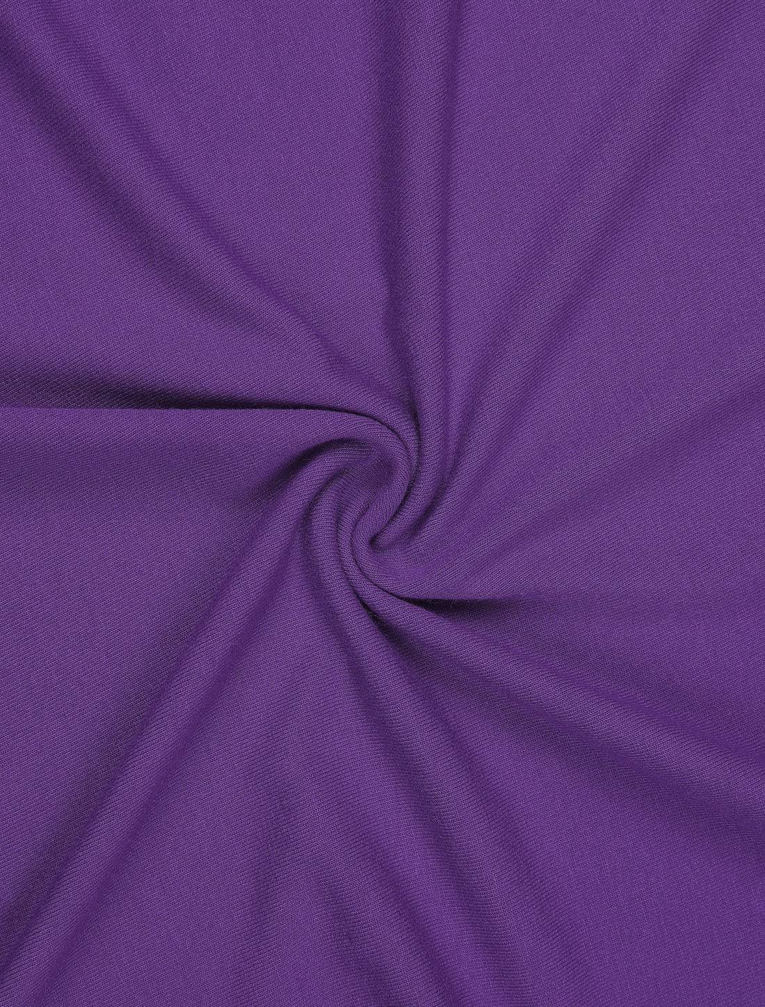 imageAllegra K Womens Half Sleeves Scoop Neck Fitted Layering Top Soft TShirtPurple