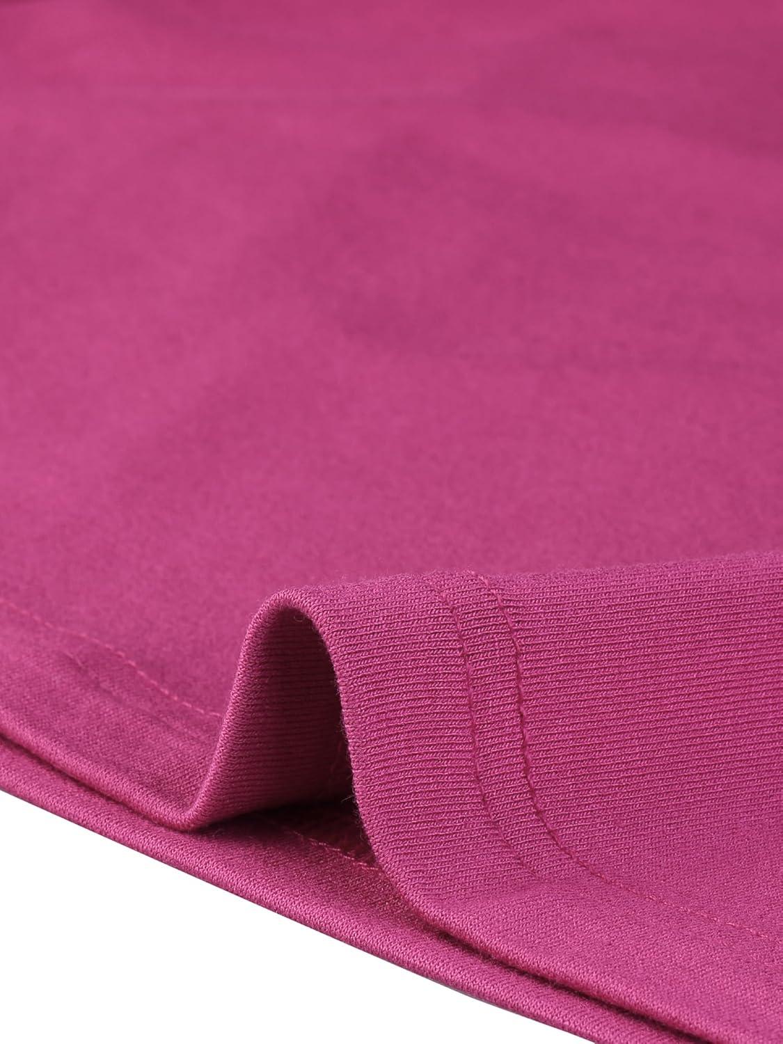 imageAllegra K Womens Half Sleeves Scoop Neck Fitted Layering Top Soft TShirtPurplish Red