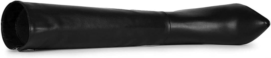 imageAllegra K Womens High Heels Pointed Toe Stiletto Heel Knee High BootsBlack