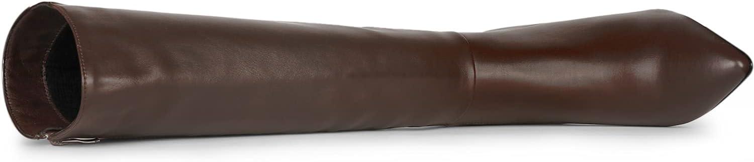 imageAllegra K Womens High Heels Pointed Toe Stiletto Heel Knee High BootsBrown