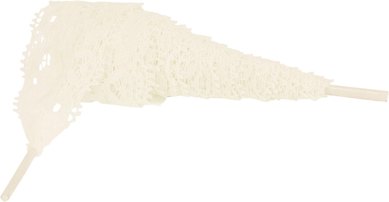 imageAllegra K Womens Lace Hollow Flower Embroidered Shoestrings Extra Wide Flat Shoe Laces for Sneakers 2 PairsBeige