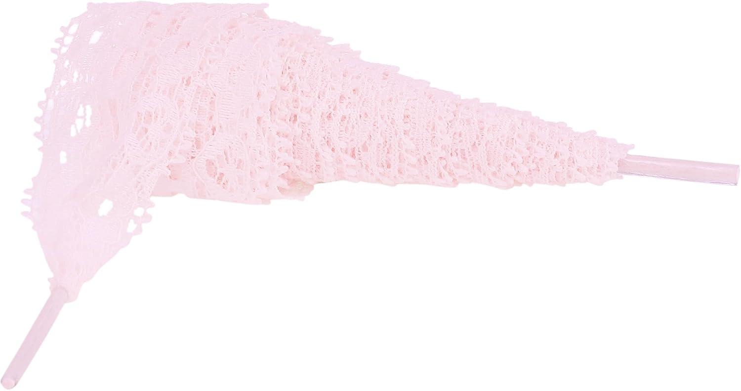 imageAllegra K Womens Lace Hollow Flower Embroidered Shoestrings Extra Wide Flat Shoe Laces for Sneakers 2 PairsPink