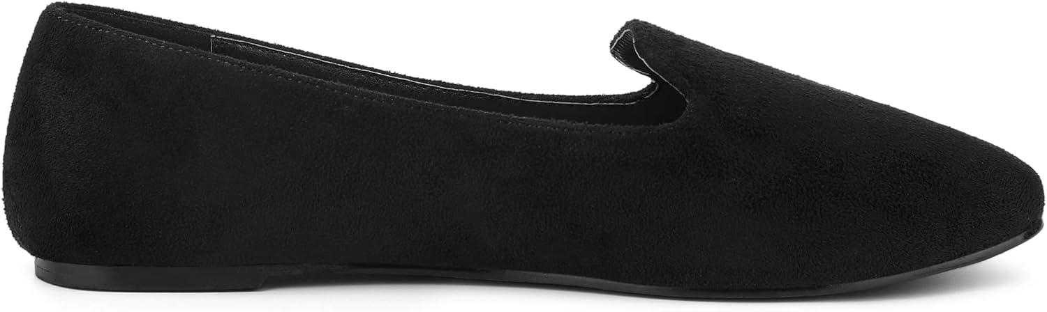 imageAllegra K Womens Round Toe Slip on Ballet Flats ShoesBlack