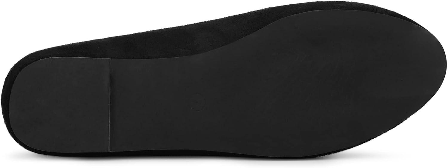 imageAllegra K Womens Round Toe Slip on Ballet Flats ShoesBlack