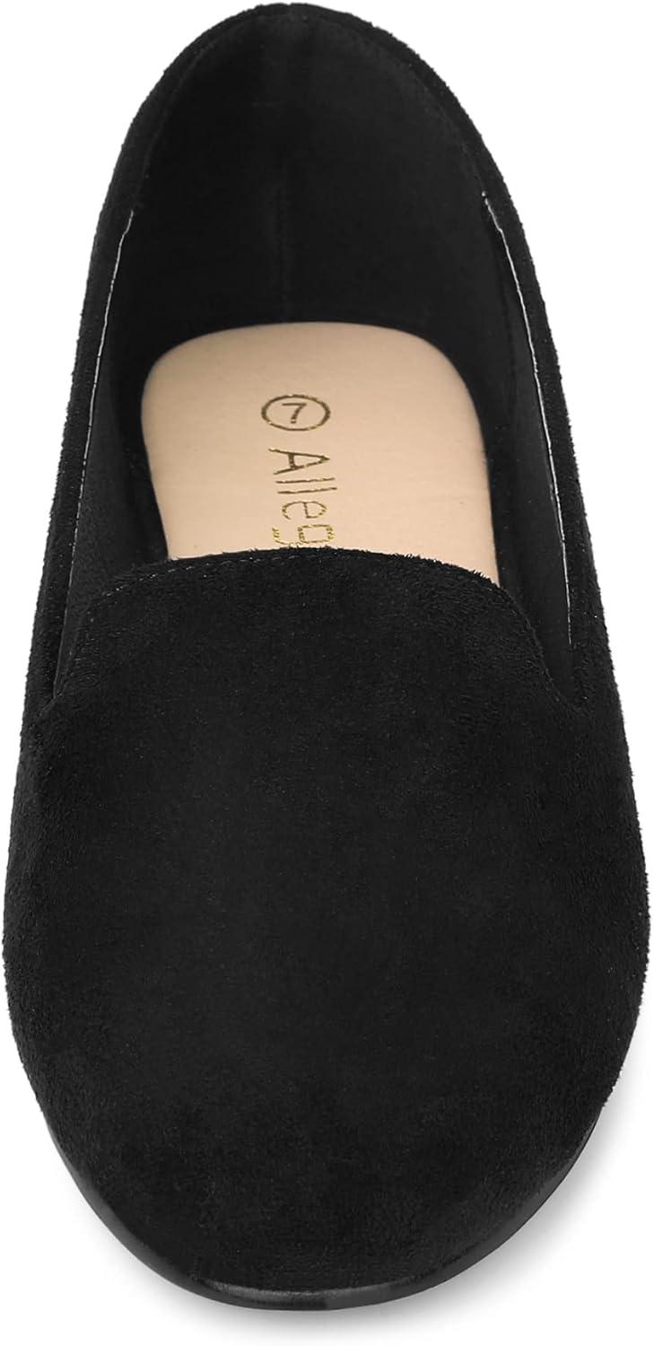 imageAllegra K Womens Round Toe Slip on Ballet Flats ShoesBlack