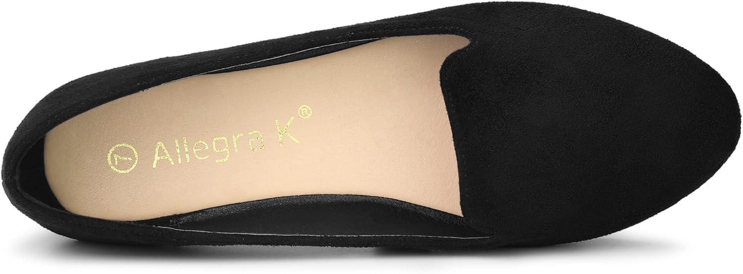 imageAllegra K Womens Round Toe Slip on Ballet Flats ShoesBlack