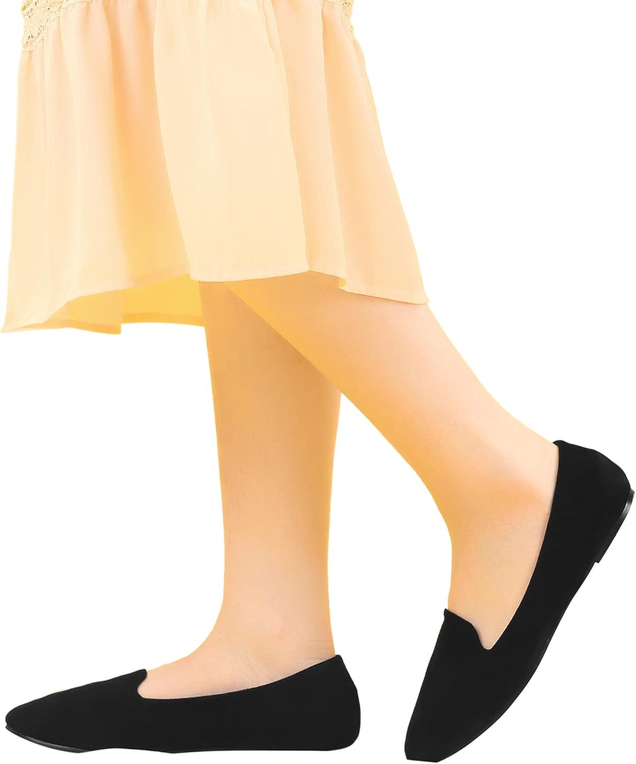 imageAllegra K Womens Round Toe Slip on Ballet Flats ShoesBlack