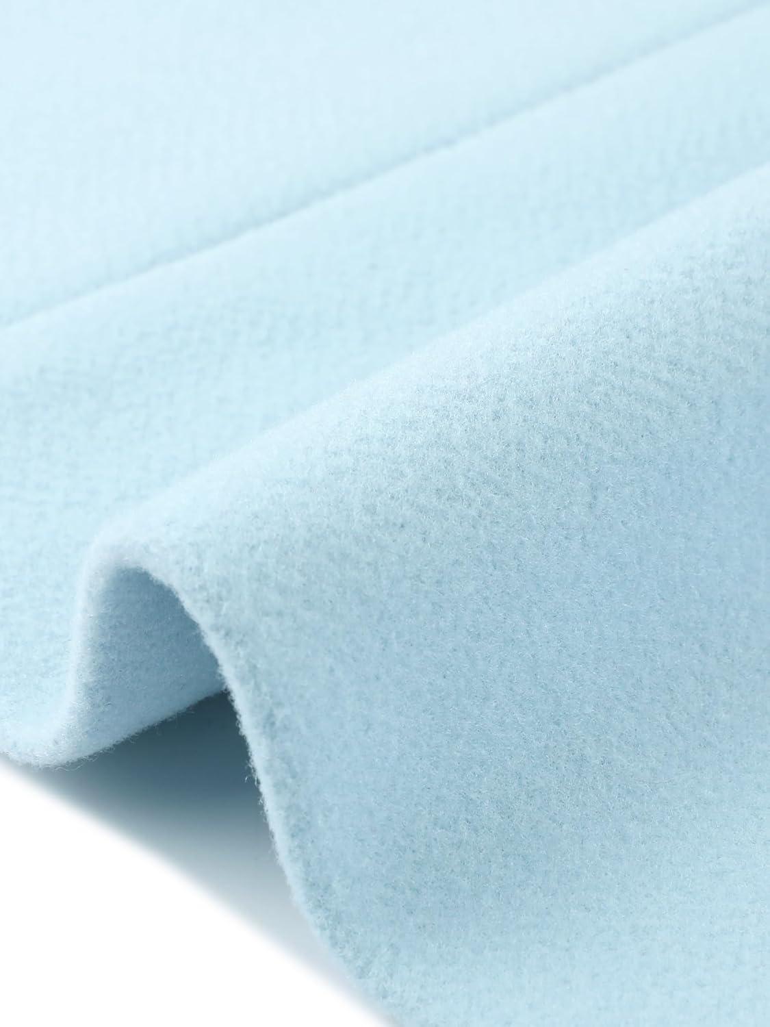 imageAllegra K Womens Turn Down Collar Long Sleeve Single Breasted Outwear Winter Pea CoatLight Blue