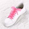 imageAllegra K 2 Pairs Flat Snow Yarn Shoelaces 25cm4cm Wide Transparent Shoe Laces for SneakersBright Pink
