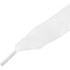 imageAllegra K 2 Pairs Flat Snow Yarn Shoelaces 25cm4cm Wide Transparent Shoe Laces for SneakersWhite