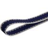 imageAllegra K Flat Shoelaces Canvas Color Contrast Trim Stripe Shoe Strings for Sneakers Athletic 2 PairsBlue White