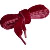 imageAllegra K Flat Velvet Shoelaces 06 Inches Wide Ribbon Shoe Laces Strings for Sneakers Shoes BootsWine Red