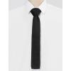 imageAllegra K Mens SelfTied Solid Color Skinny Flat Tips Designed Knit TiesBlack