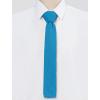 imageAllegra K Mens SelfTied Solid Color Skinny Flat Tips Designed Knit TiesLight Blue