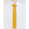imageAllegra K Mens SelfTied Solid Color Skinny Flat Tips Designed Knit TiesYellow
