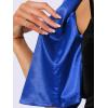 imageAllegra K Satin Cardigan for Womens Open Front Elegant Formal 34 Sleeve Bolero Shrug JacketBlue