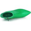 imageAllegra K Womens Chunky Heel Pointed Toe Zipper Ankle BootsGreen