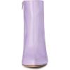 imageAllegra K Womens Chunky Heel Pointed Toe Zipper Ankle BootsPurple