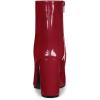 imageAllegra K Womens Chunky Heel Pointed Toe Zipper Ankle BootsRed