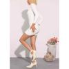 imageAllegra K Womens Cutout Back Zip Stiletto Heel Ankle BootsBeige