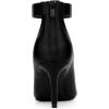 imageAllegra K Womens Cutout Back Zip Stiletto Heel Ankle BootsBlack