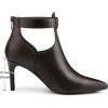 imageAllegra K Womens Cutout Back Zip Stiletto Heel Ankle BootsCoffee