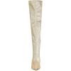 imageAllegra K Womens Glitter Pointed Toe Stiletto Heel Over the Knee Thigh High BootGold