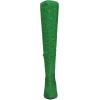 imageAllegra K Womens Glitter Pointed Toe Stiletto Heel Over the Knee Thigh High BootGreen