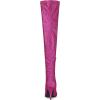 imageAllegra K Womens Glitter Pointed Toe Stiletto Heel Over the Knee Thigh High BootHot Pink
