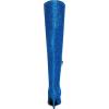 imageAllegra K Womens Glitter Pointed Toe Stiletto Heels Over the Knee High BootsRoyal Blue