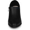 imageAllegra K Womens Heel Boots Pointed Toe Chunky Heels Ankle BootiesBlack