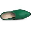 imageAllegra K Womens Heel Boots Pointed Toe Chunky Heels Ankle BootiesGreen