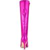 imageAllegra K Womens High Heels Pointed Toe Stiletto Heel Knee High BootsHot Pink