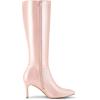 imageAllegra K Womens High Heels Pointed Toe Stiletto Heel Knee High BootsPink