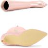 imageAllegra K Womens High Heels Pointed Toe Stiletto Heel Knee High BootsPink