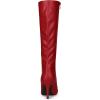 imageAllegra K Womens High Heels Pointed Toe Stiletto Heel Knee High BootsRed