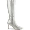 imageAllegra K Womens High Heels Pointed Toe Stiletto Heel Knee High BootsSilver