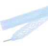 imageAllegra K Womens Lace Hollow Flower Embroidered Shoestrings Extra Wide Flat Shoe Laces for Sneakers 2 PairsLight Blue