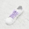 imageAllegra K Womens Lace Hollow Flower Embroidered Shoestrings Extra Wide Flat Shoe Laces for Sneakers 2 PairsLight Purple