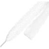 imageAllegra K Womens Lace Hollow Flower Embroidered Shoestrings Extra Wide Flat Shoe Laces for Sneakers 2 PairsWhite