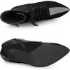imageAllegra K Womens Lace Up Boots Pointed Toe Stiletto Heel Ankle BootsBlack