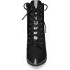 imageAllegra K Womens Lace Up Boots Pointed Toe Stiletto Heel Ankle BootsBlack