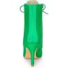 imageAllegra K Womens Lace Up Boots Pointed Toe Stiletto Heel Ankle BootsGrass Green