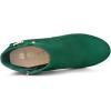 imageAllegra K Womens Low Platform Side Zip Buckle Chunky High Heel Ankle BootiesGreen